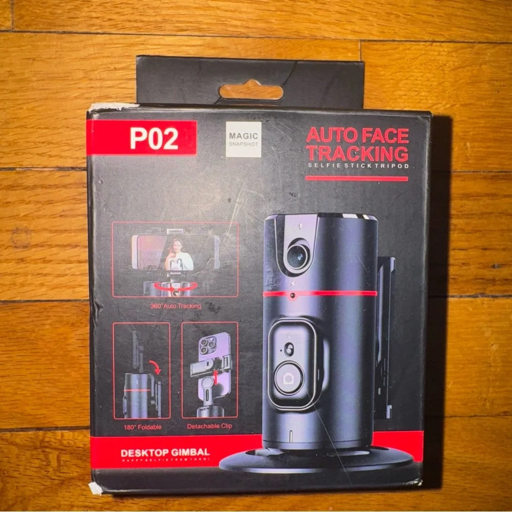 P02 Magic Snapshot Auto Face Tracking Selfie Stick Tripod
